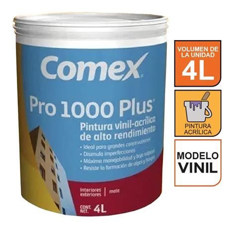 galon de 4 litros de pintura comex precio|Pintura .
